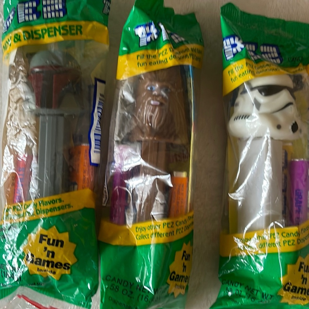 Vintage Collectible Star Wars PEZ Candy Dispensers *Not For Eating*